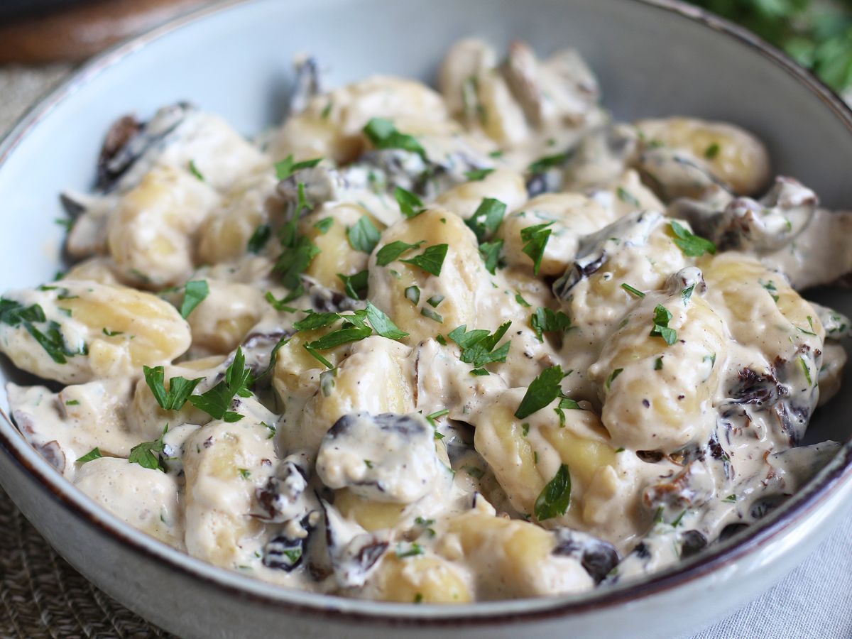 Gnocchi sienillä, maukas ja helppo ensimmäinen ruokalaji - kuva 2