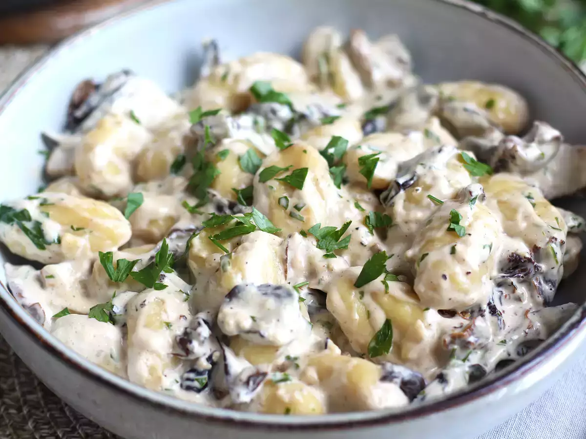 Gnocchi sienillä, maukas ja helppo ensimmäinen ruokalaji - kuva 2