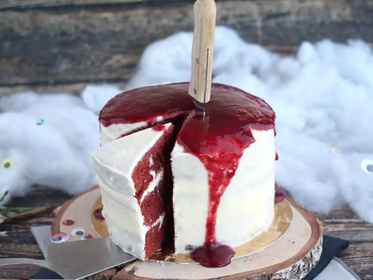 Halloween-erikoisversio Red Velvet -kakusta!