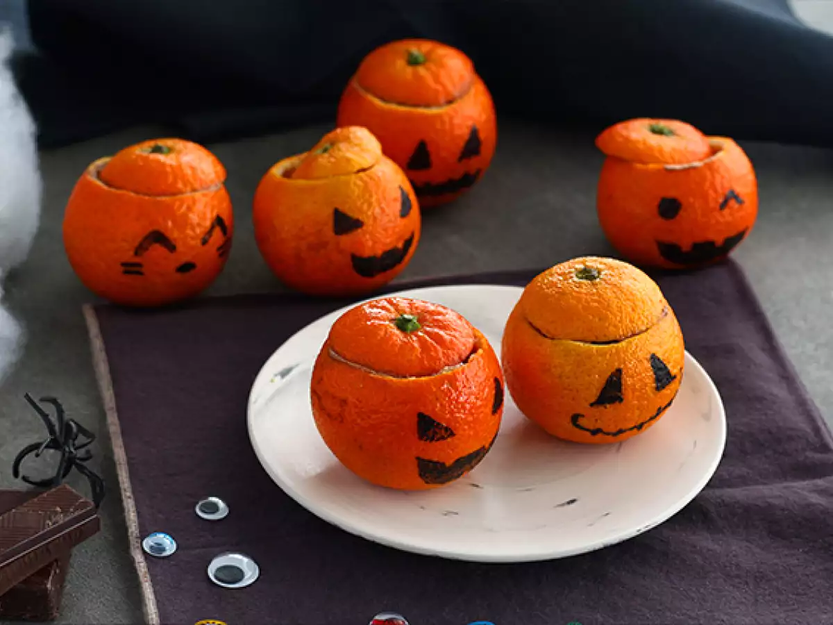Halloween-klementiinit ja suklaamousse - kuva 3