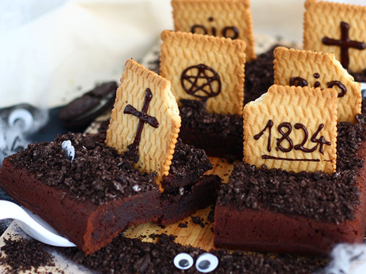 Hautausmaan brownie Halloweenin kunniaksi - kuva 4
