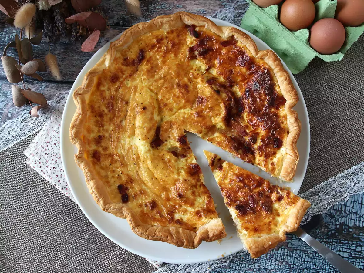 Helppo kotitekoinen quiche lorraine -resepti - kuva 4