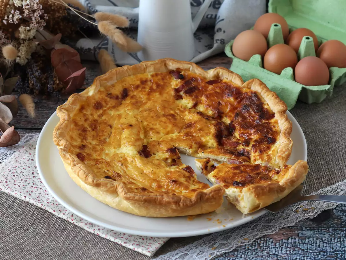 Helppo kotitekoinen quiche lorraine -resepti - kuva 6