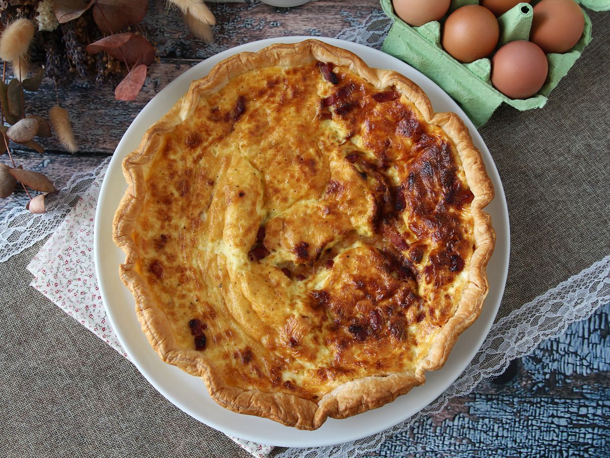 Helppo kotitekoinen quiche lorraine -resepti - kuva 7