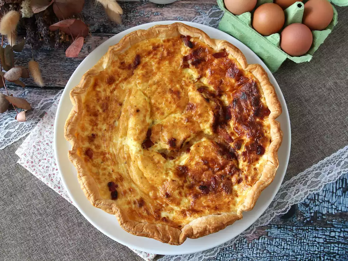 Helppo kotitekoinen quiche lorraine -resepti - kuva 7