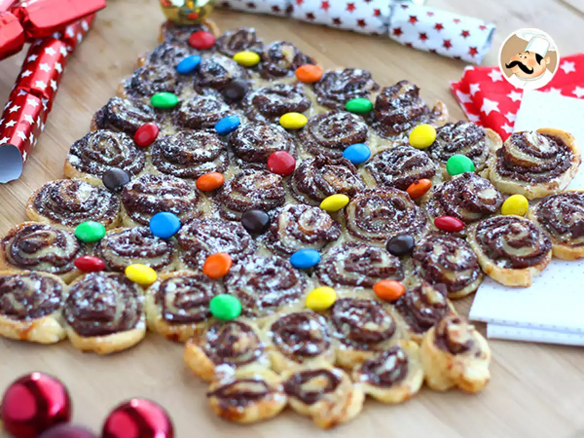 Jaettava Nutella-lehtitaikinakuusi - kuva 3