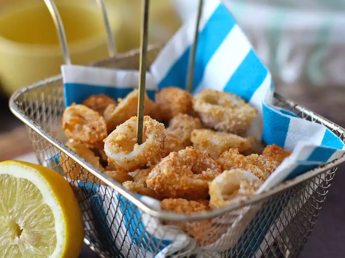 Kalmarirenkaat ilmankuumentimessa rapeat ja kevyet - kuva 2