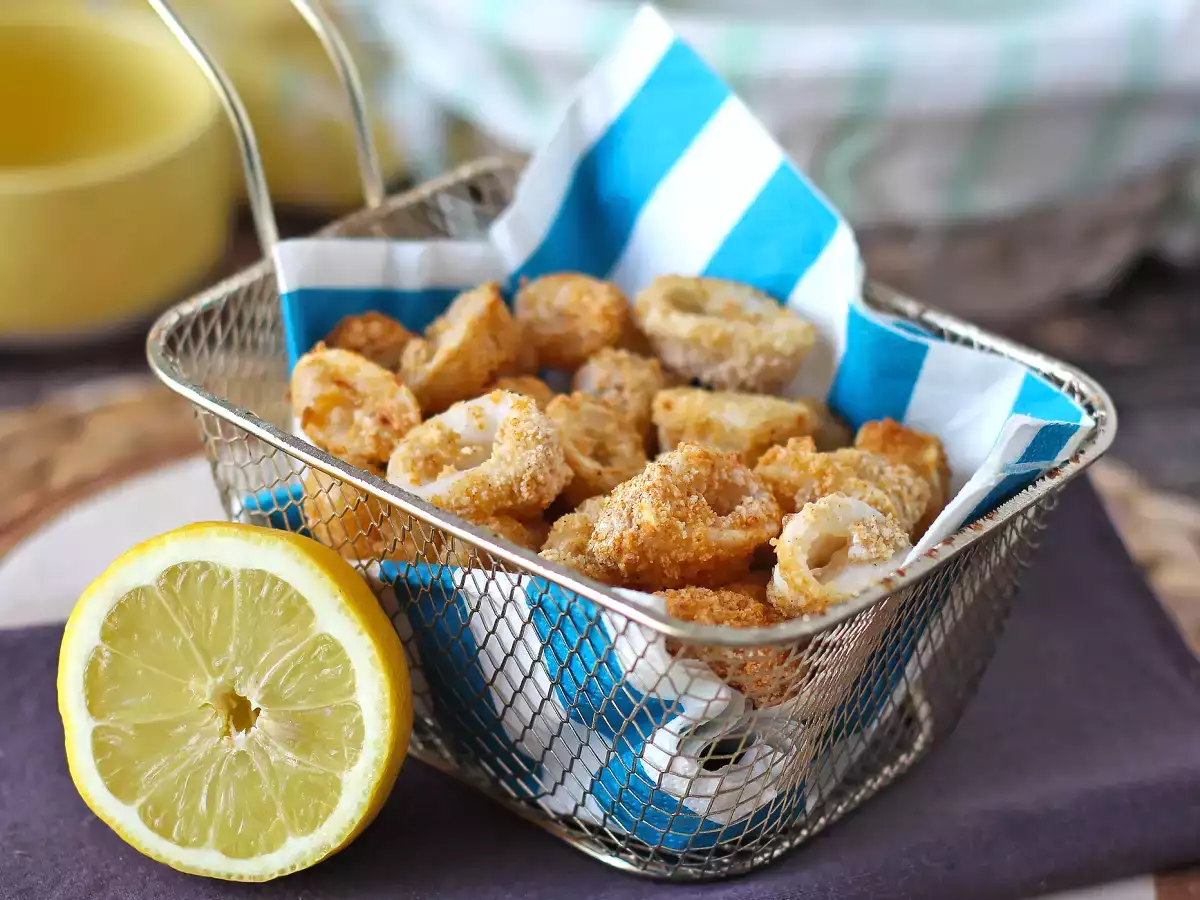 Kalmarirenkaat ilmankuumentimessa rapeat ja kevyet - kuva 3