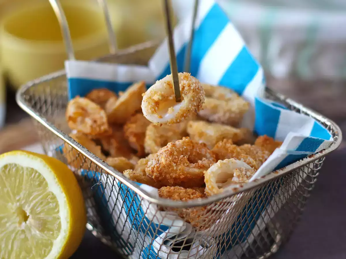 Kalmarirenkaat ilmankuumentimessa rapeat ja kevyet - kuva 4