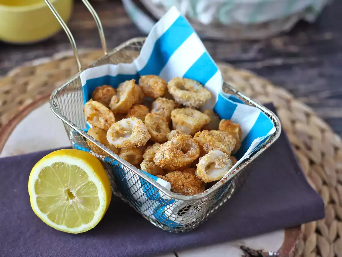 Kalmarirenkaat ilmankuumentimessa rapeat ja kevyet - kuva 5