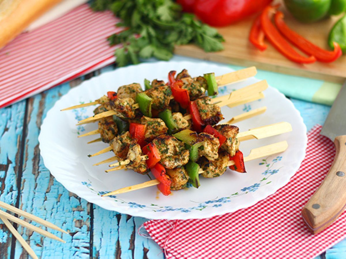 Kana-paprikakebab