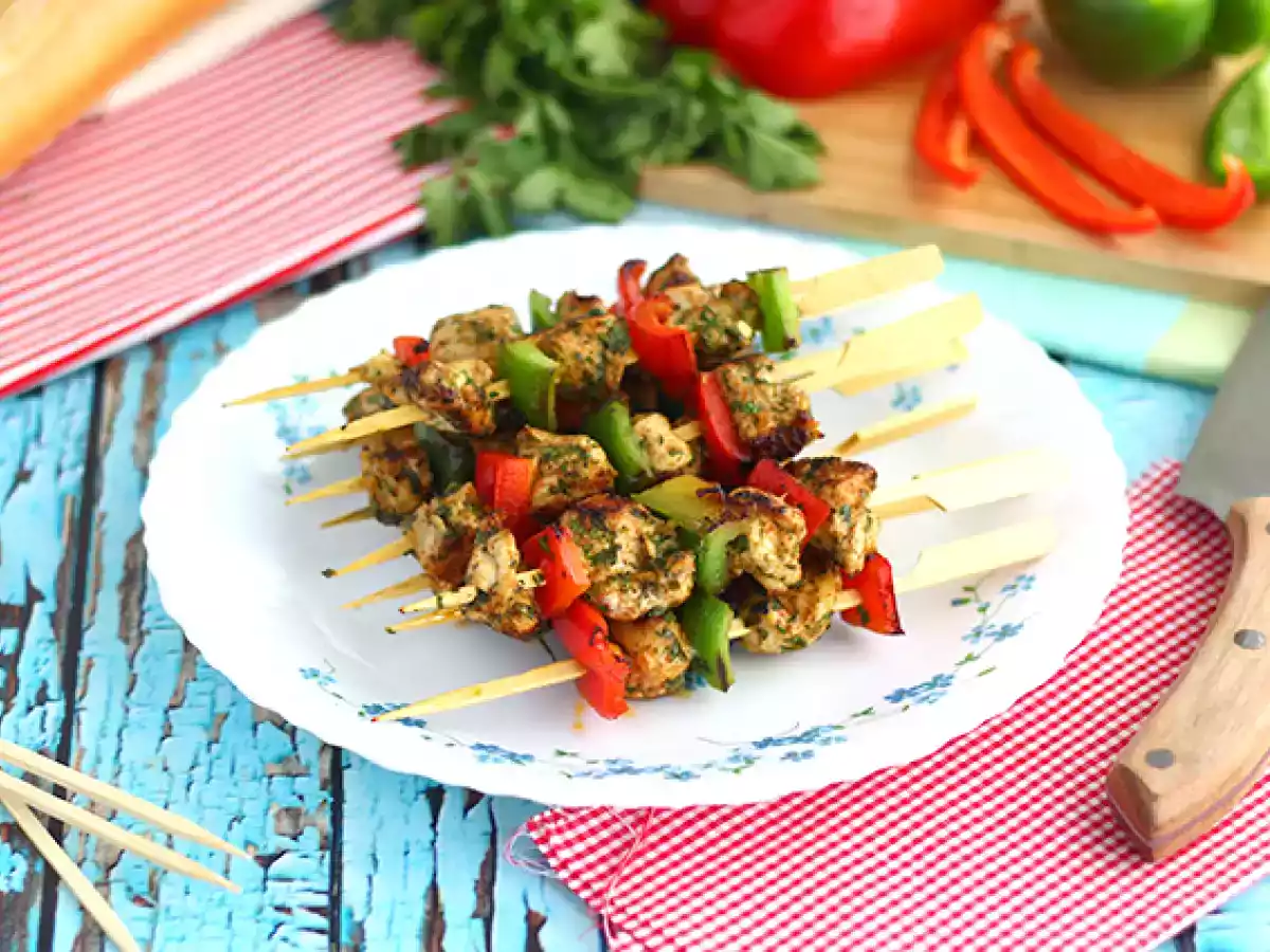 Kana-paprikakebab
