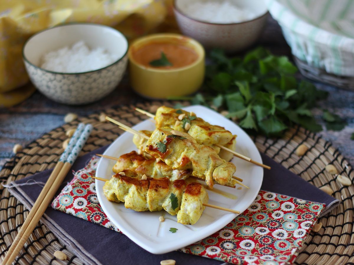 Kanakebab satay-kastikkeella, kulinaarinen matka Aasiaan! - kuva 4