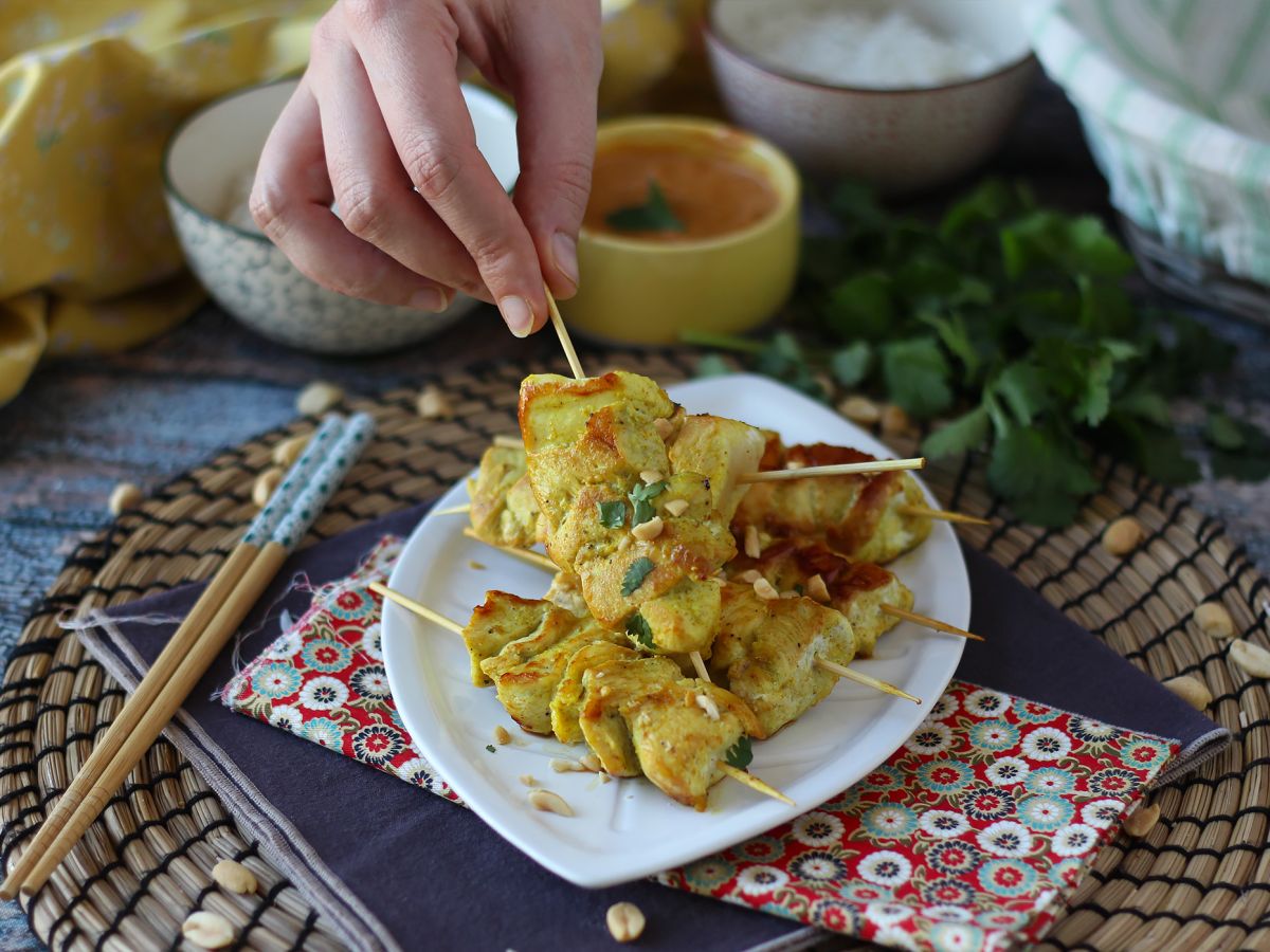 Kanakebab satay-kastikkeella, kulinaarinen matka Aasiaan! - kuva 8