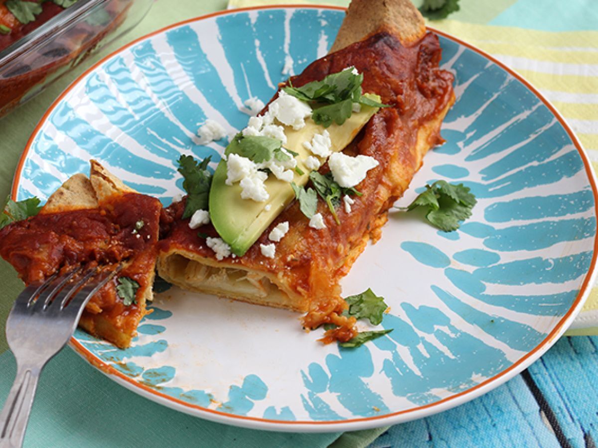Kanan enchiladat chilikastikkeella - kuva 4