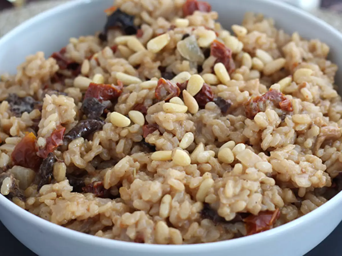 Kasvisrisotto aurinkokuivatuilla tomaateilla ja sienillä - kuva 5