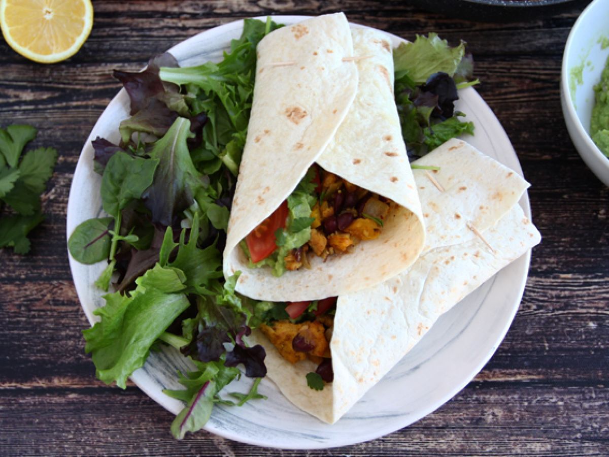 Kasvissyöjä fajitas teksturoidun soijaproteiinin kanssa - kuva 3