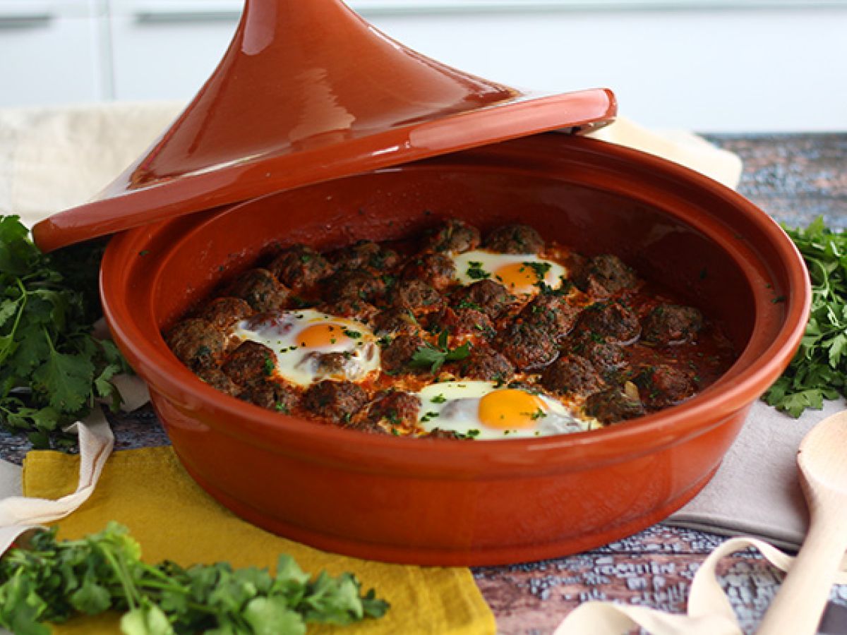Kefta tagine (mausteisten ja yrttien kanssa jauhettuja lihapullia) - kuva 2