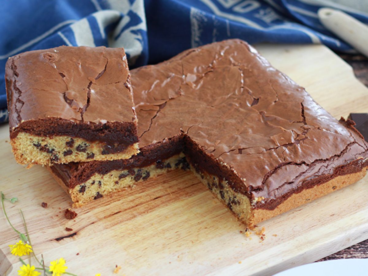 Keksi- ja brownie-kakku täydellinen välipalaksi! - kuva 2