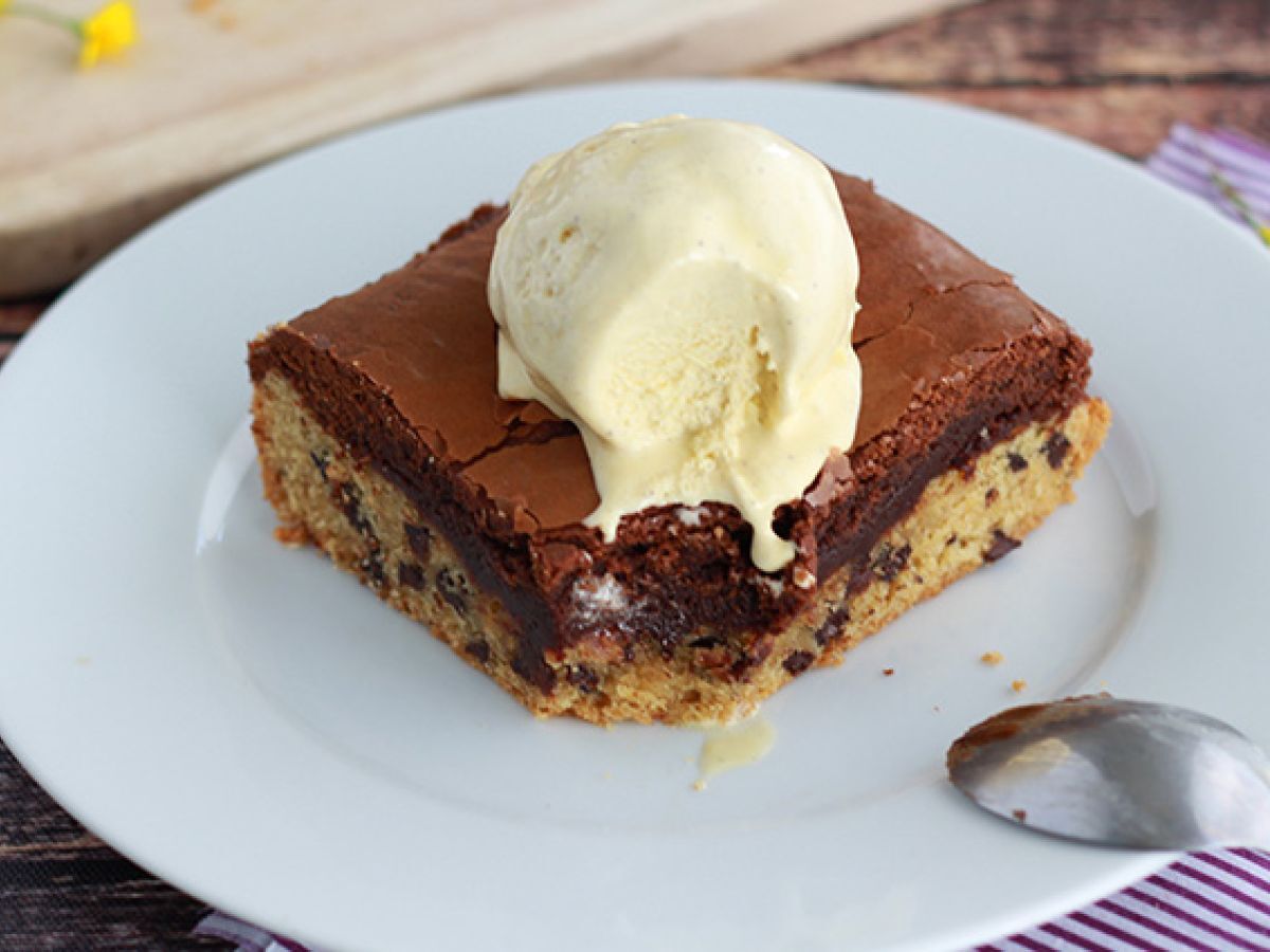 Keksi- ja brownie-kakku täydellinen välipalaksi! - kuva 3