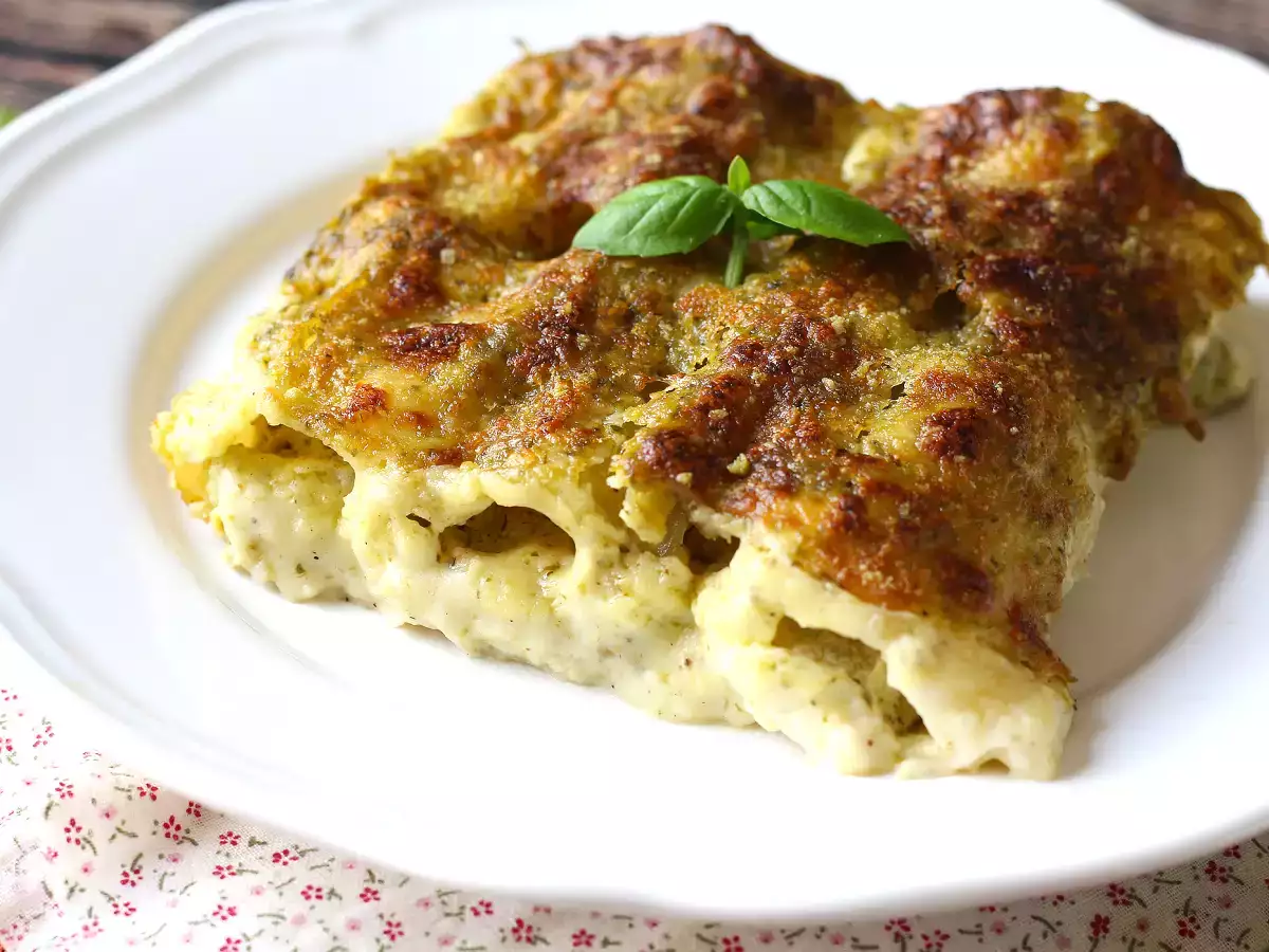 Kermainen pesto cannelloni au gratin: helppo ja maukas resepti - kuva 6