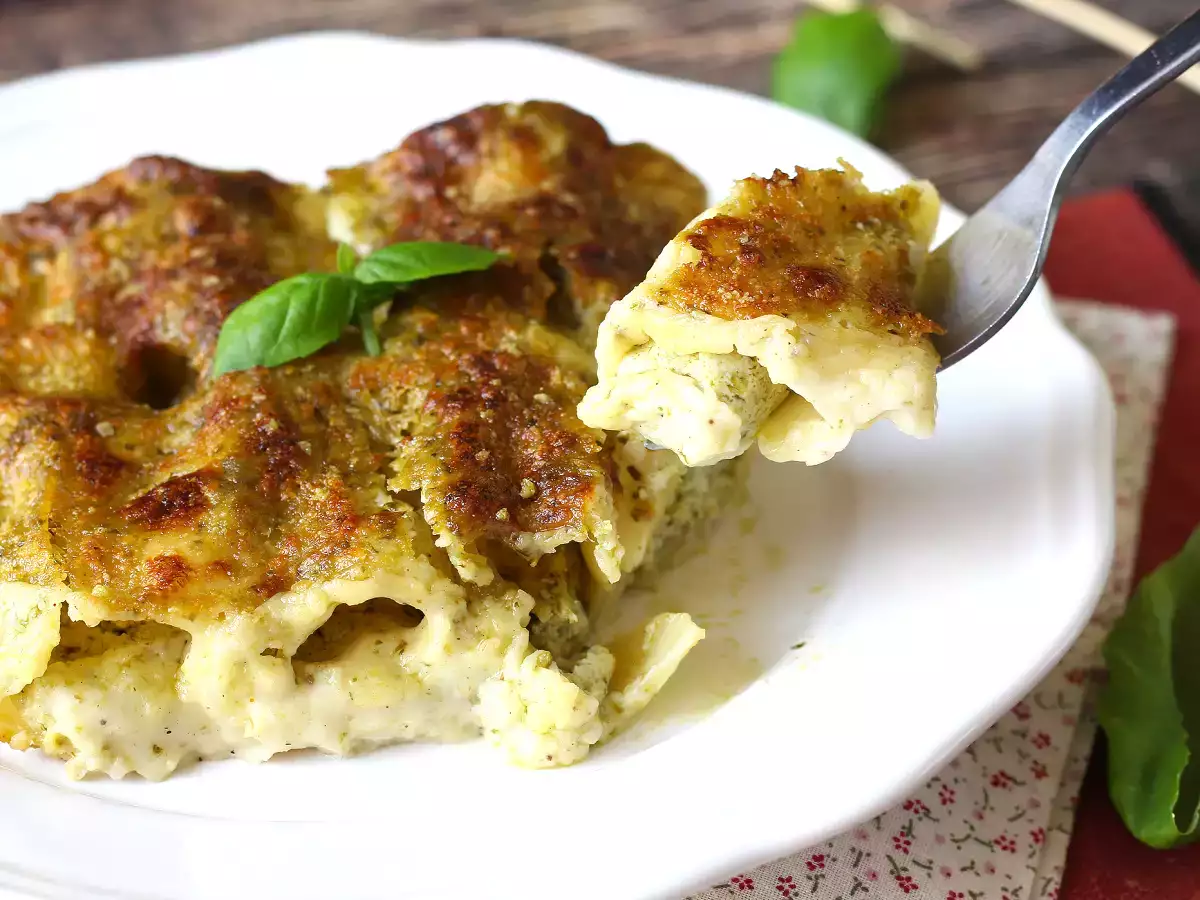 Kermainen pesto cannelloni au gratin: helppo ja maukas resepti - kuva 7