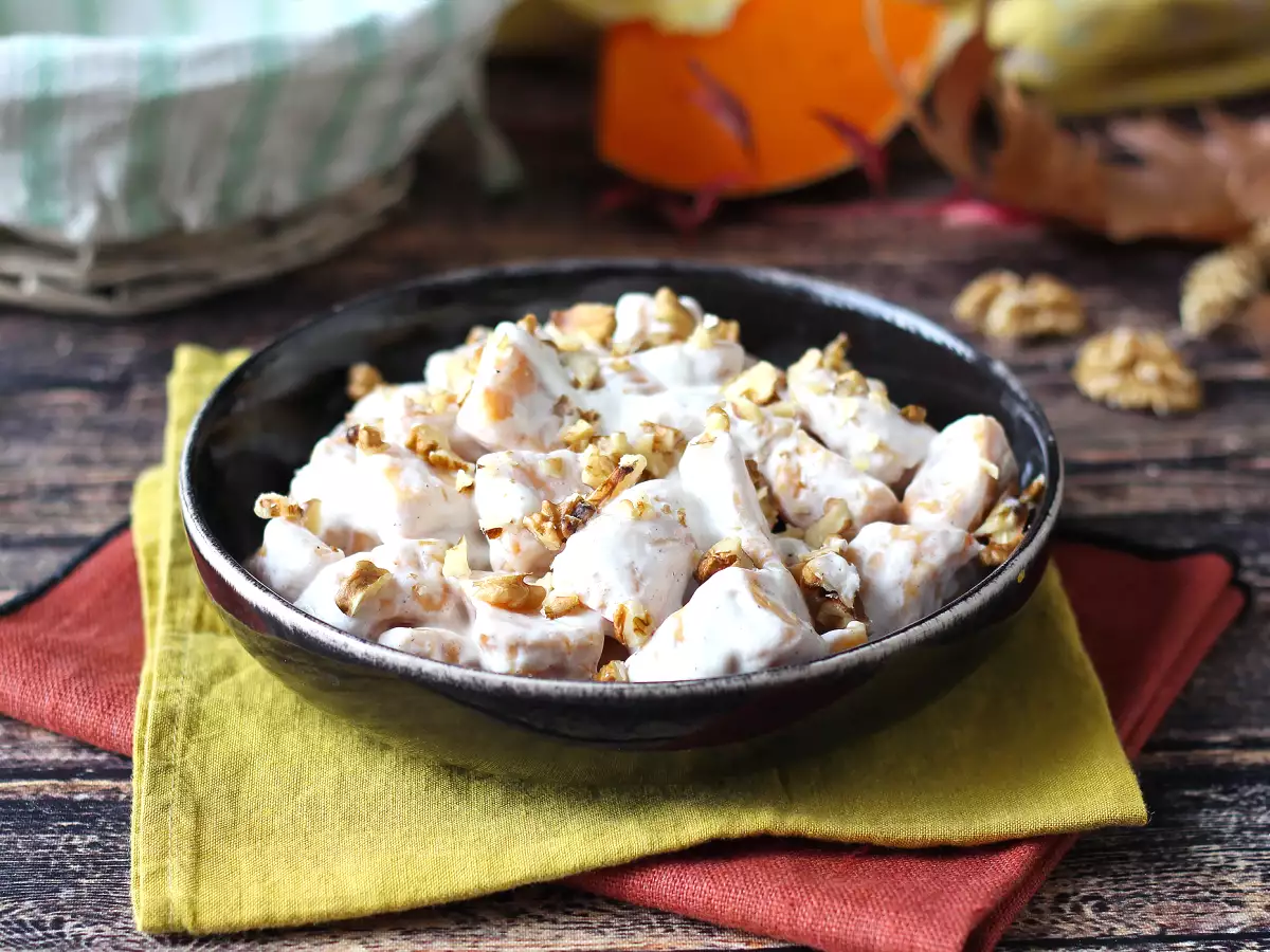 Kermaiset kurpitsan nokareet Philadelphian ja rapeiden saksanpähkinöiden kanssa - kuva 6