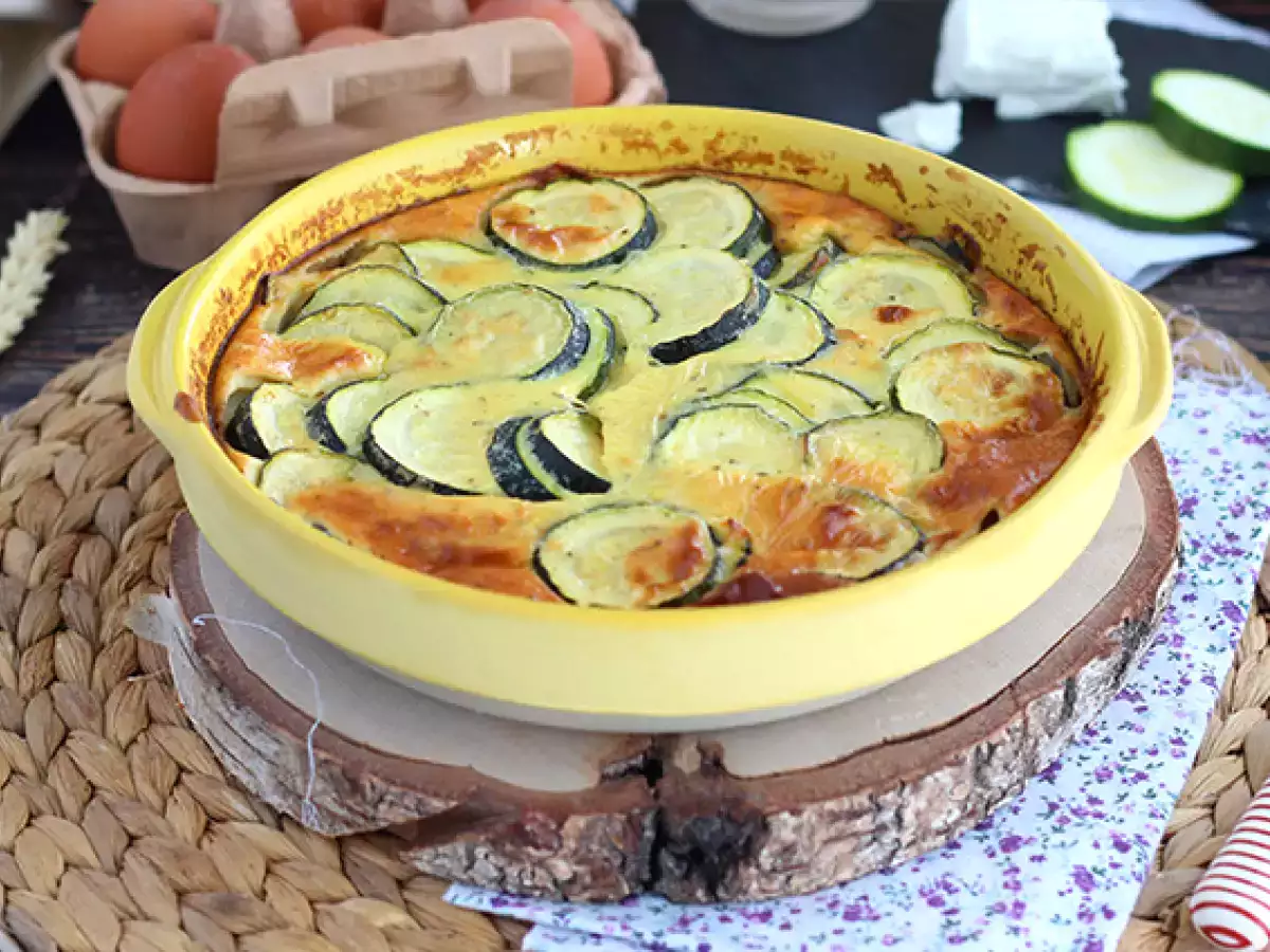 Kesäkurpitsa-vuohenjuustoclafoutis - kuva 5
