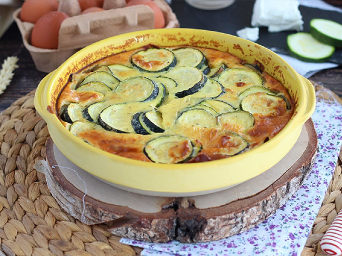 Kesäkurpitsaa ja vuohenjuustoa Clafoutis - kuva 5