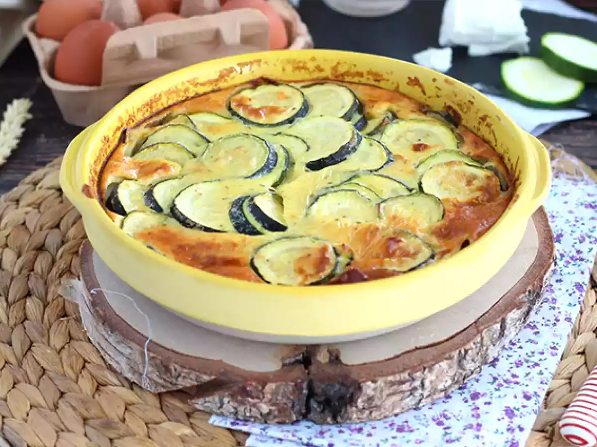 Kesäkurpitsaa ja vuohenjuustoa Clafoutis - kuva 5