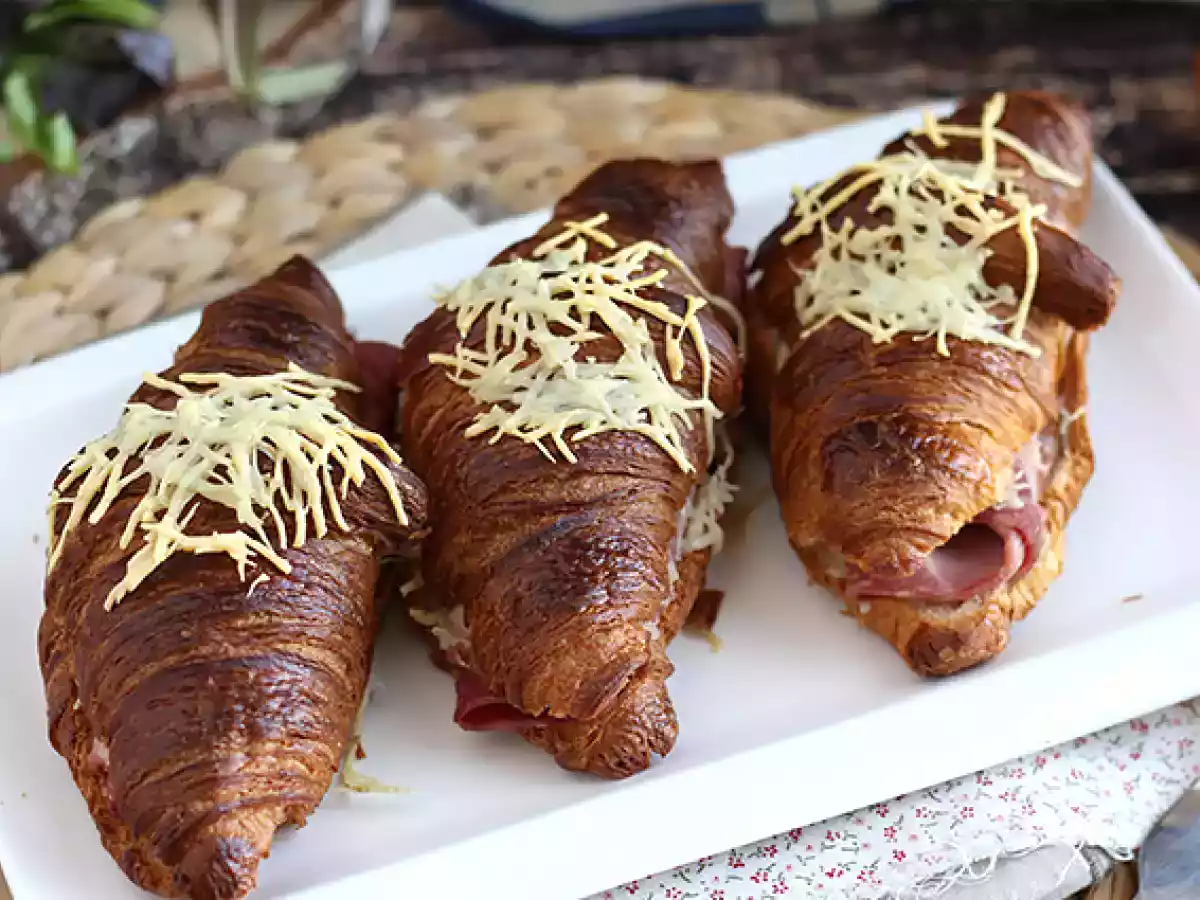 Kinkku-juustocroissantit - kuva 3