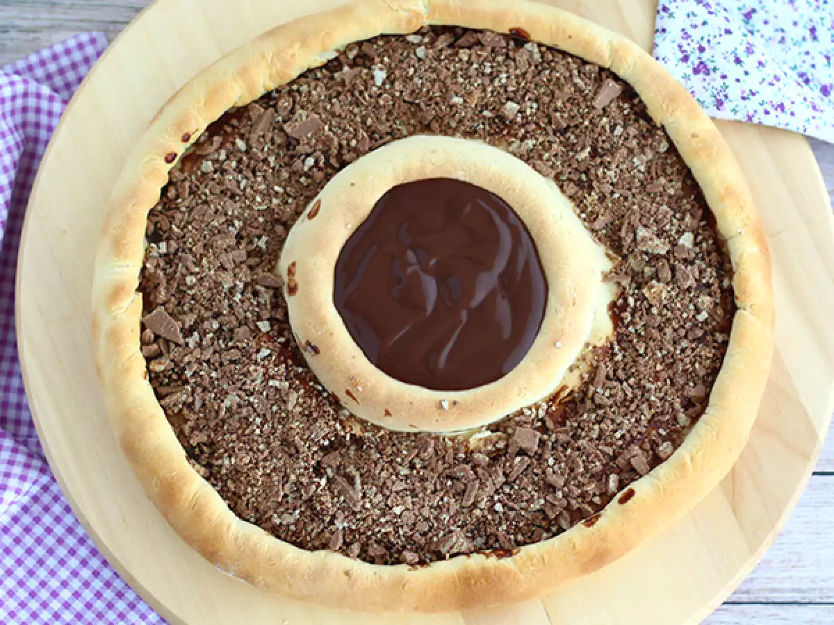 KitKat-pizza suklaa-Danette-vanukkaalla - kuva 3