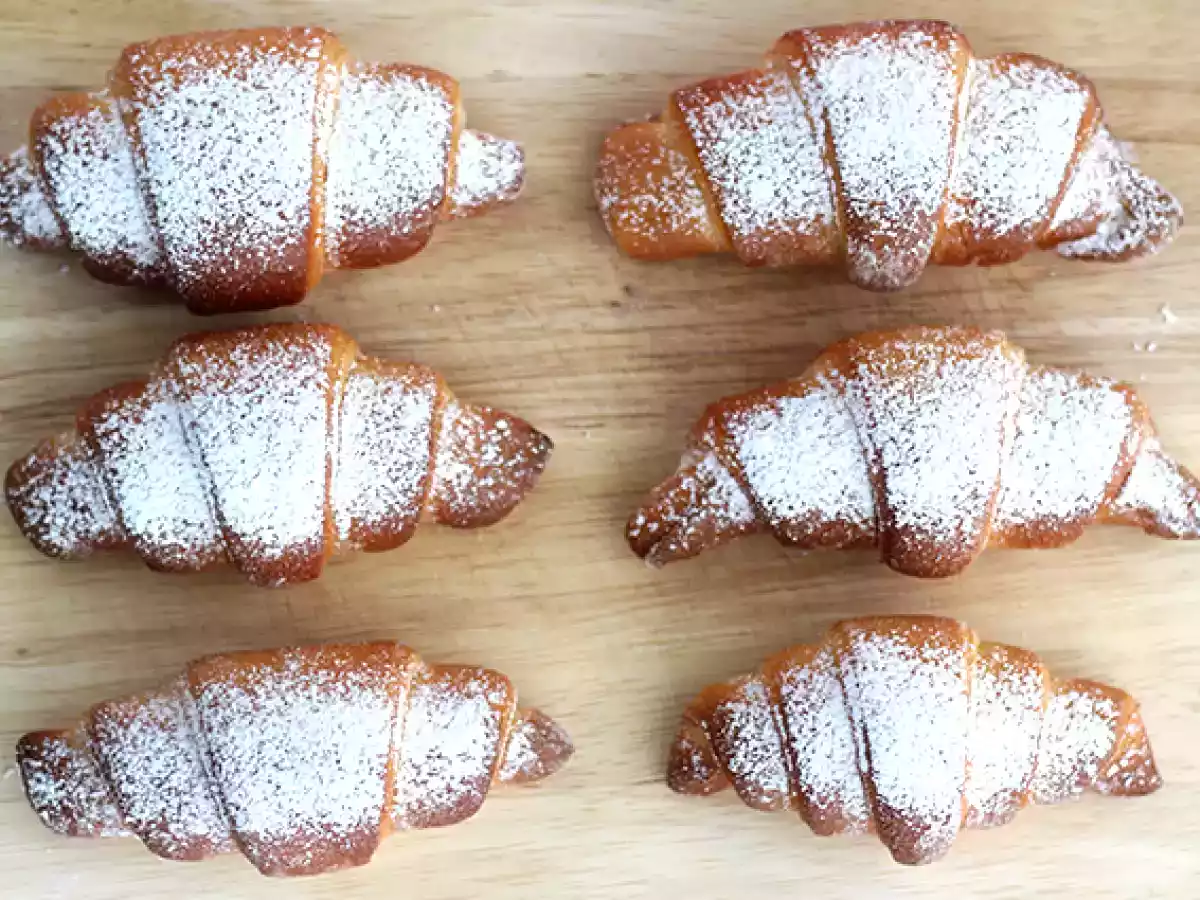 Kondensoitu maito croissantit - kuva 3