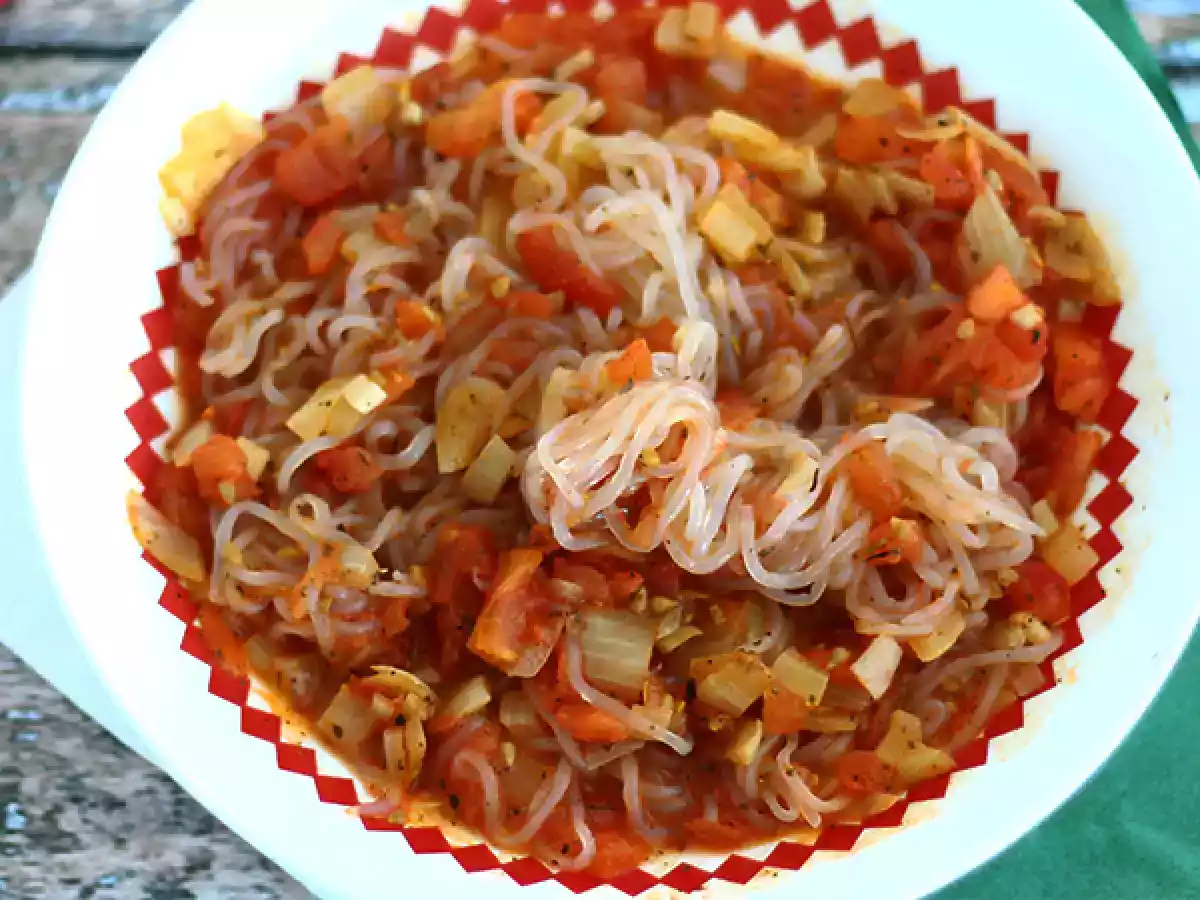 Konjac-spagetti provencelaiseen tyyliin - kuva 2