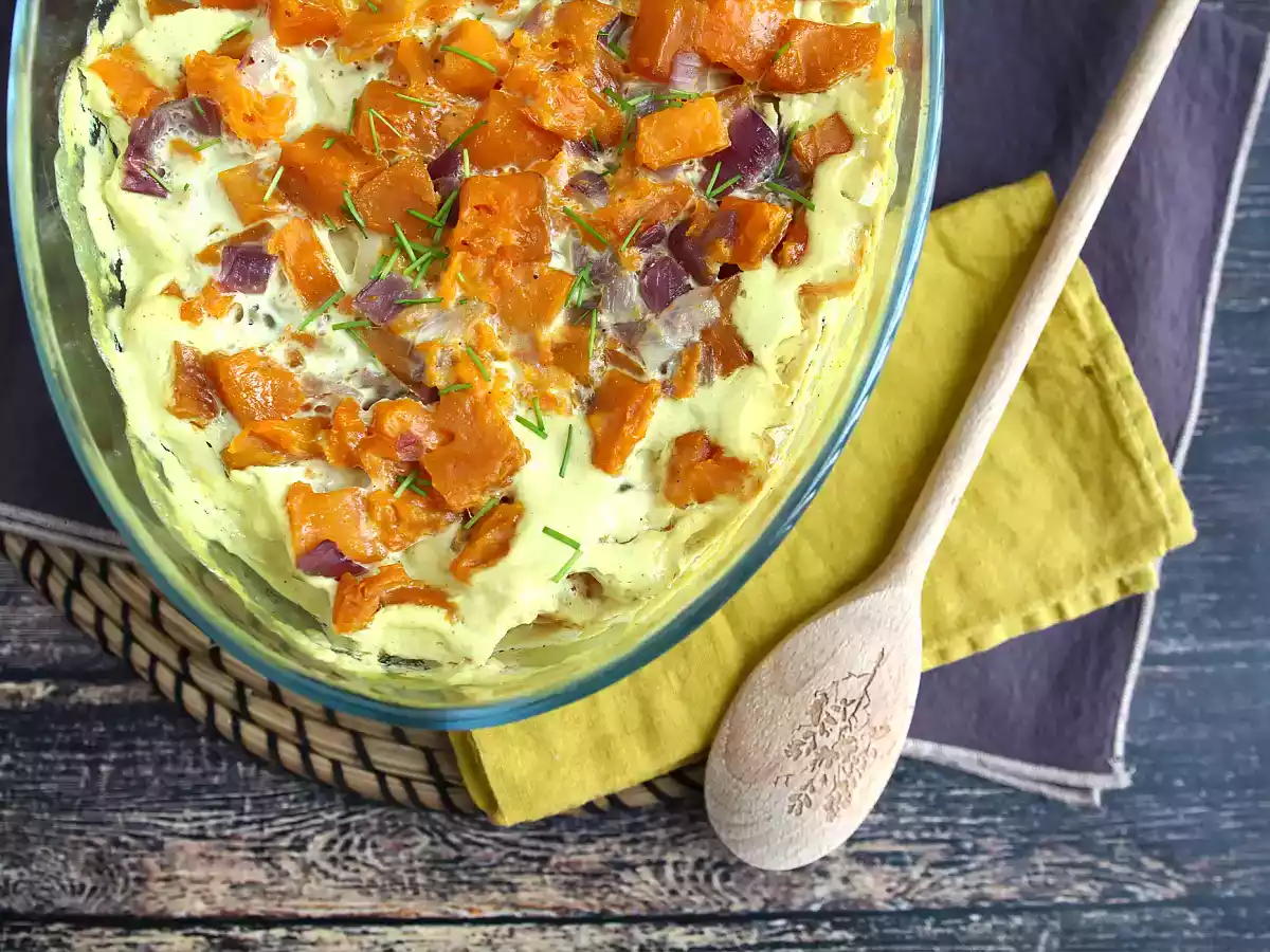 Kookosmaidolla ja currylla maustettu bataattigratiini - kuva 3