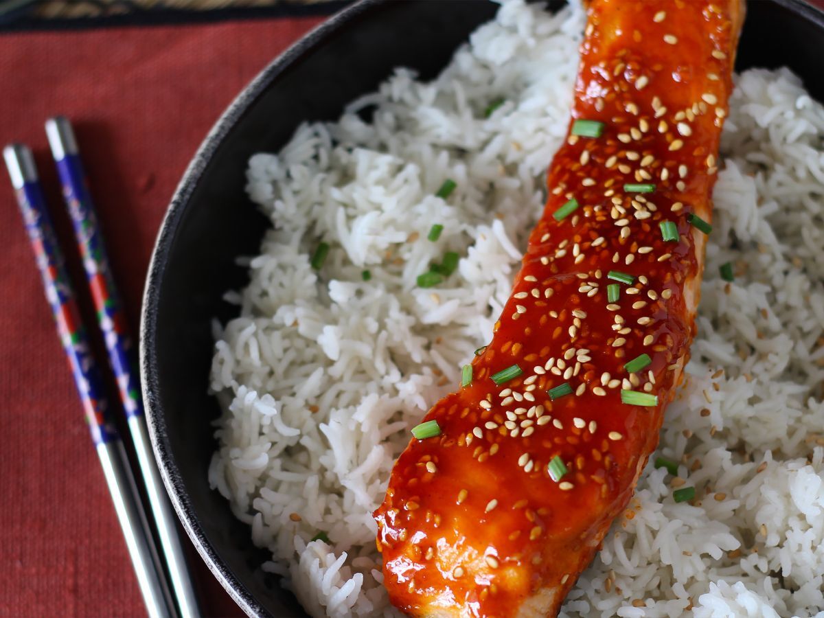Korealaistyylinen lohi gochujang-kastikkeella, valmis 8 minuutissa - kuva 5