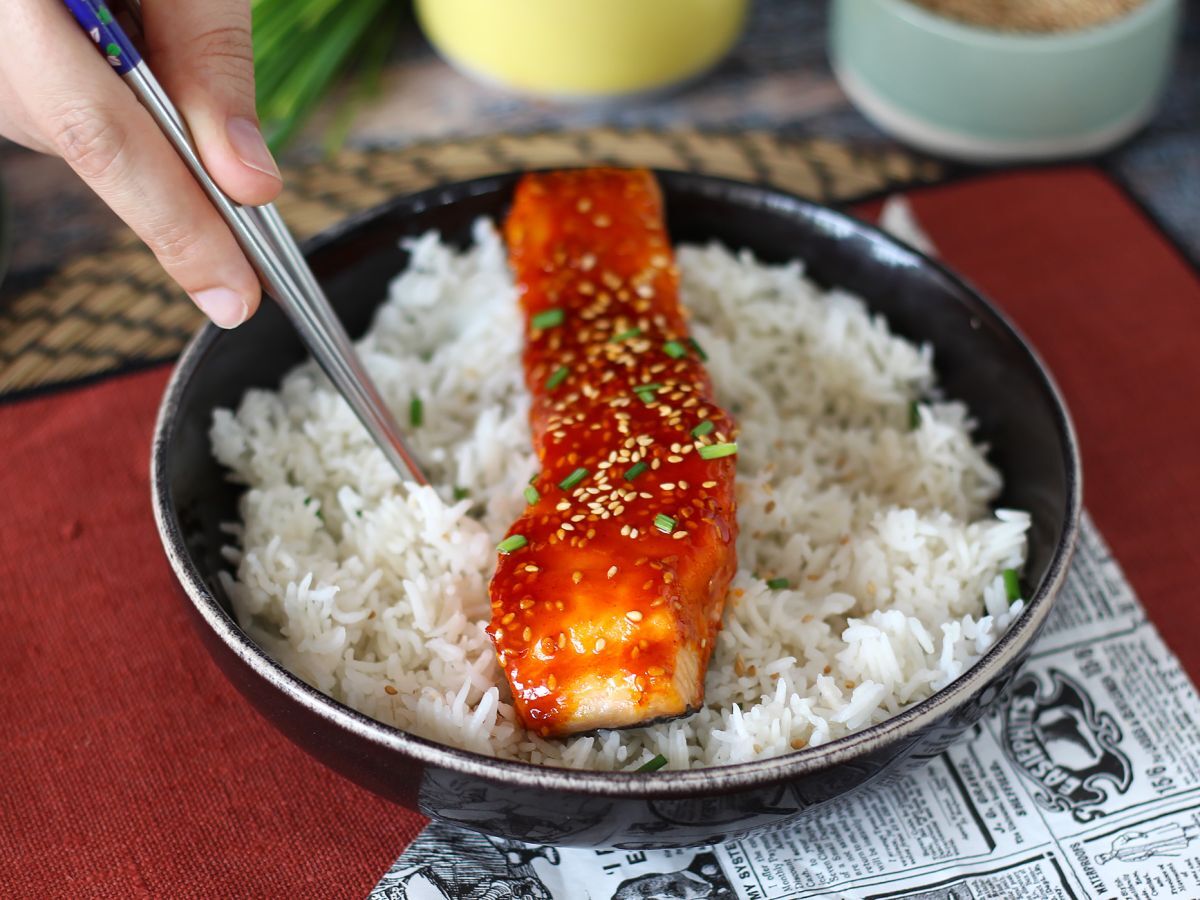 Korealaistyylinen lohi gochujang-kastikkeella, valmis 8 minuutissa - kuva 6