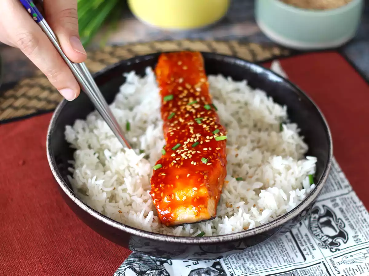 Korealaistyylinen lohi gochujang-kastikkeella, valmis 8 minuutissa - kuva 6