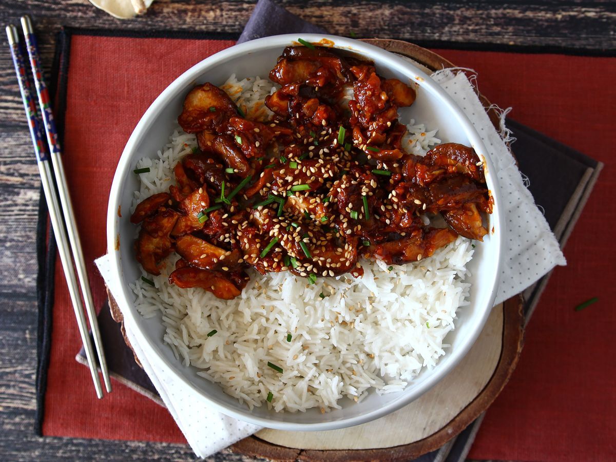 Korealaistyyliset sienet - Shiitake-sienet gochujang-kastikkeessa - kuva 4