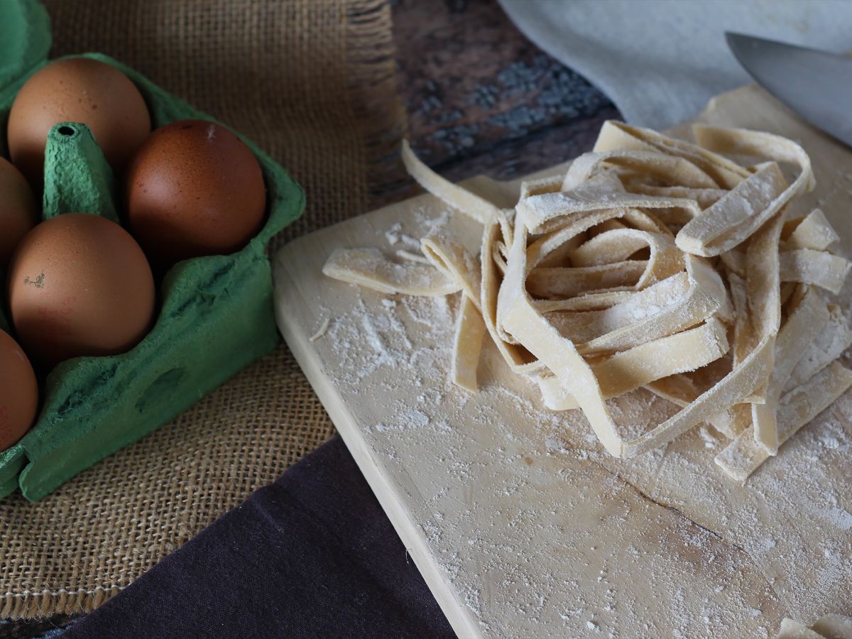Kotitekoinen tagliatelle, menettely selitetään vaihe vaiheelta - kuva 3