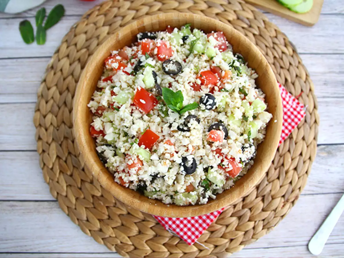 Kukkakaalitabbouleh – 100 % kasvisruokaa