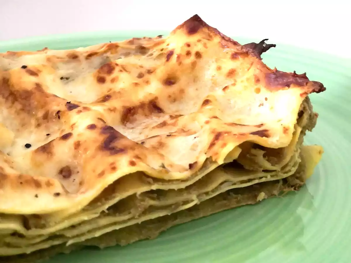 Lasagne artisokkien ja ricottajuuston kanssa