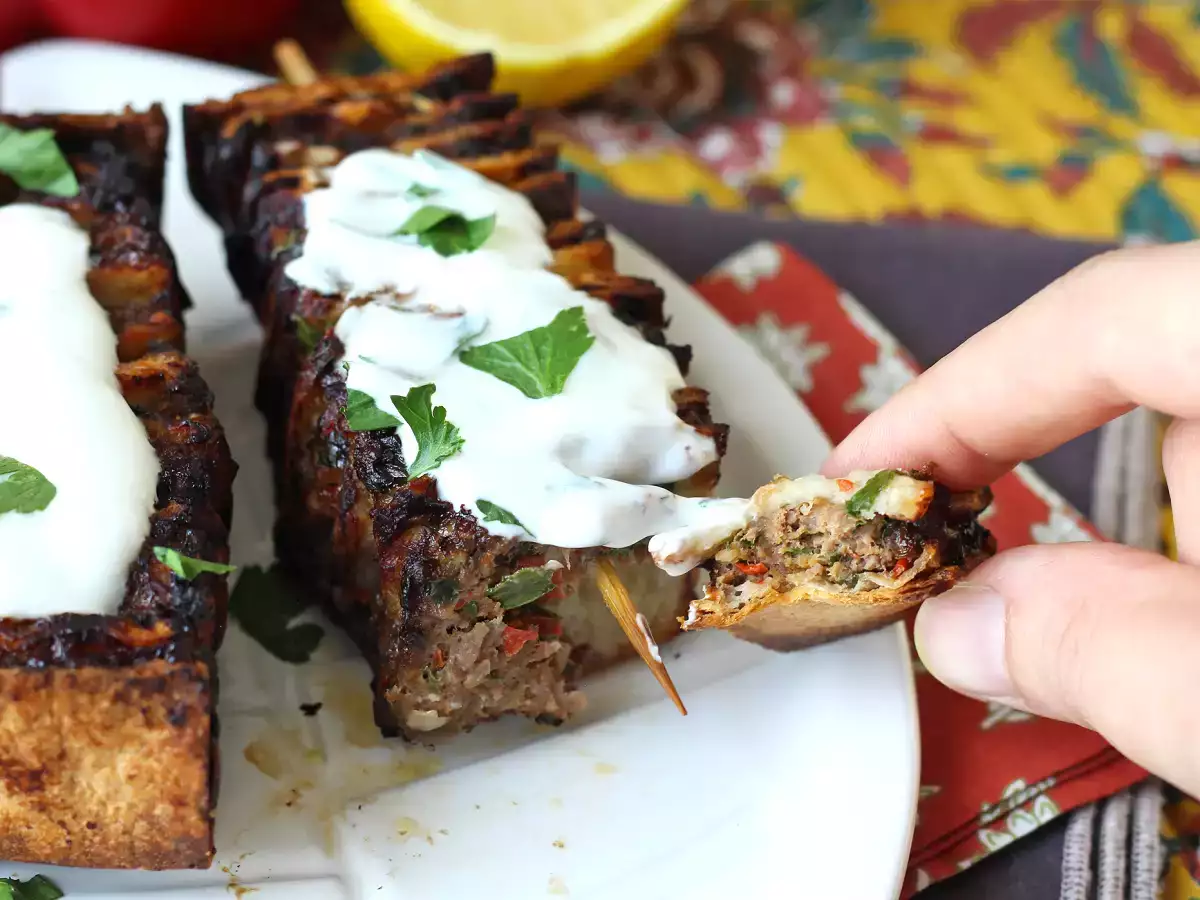 Lavash-kebabvartaat tortillojen kanssa, helppo valmistaa airfryerissa! - kuva 3