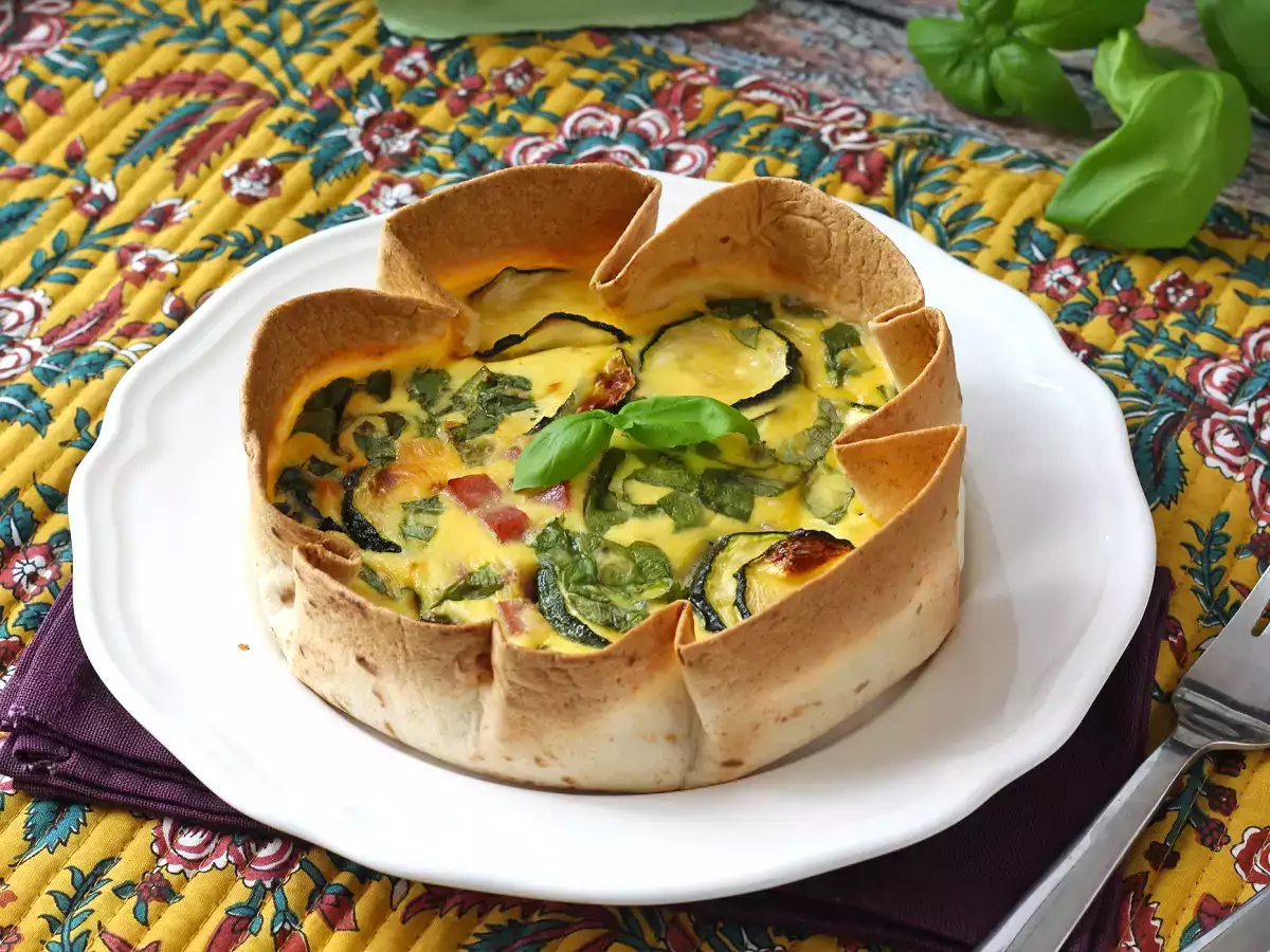 Leivonnaiseton quiche tortillalla? Se on mahdollista! Kevyt resepti, joka sopii täydellisesti kesään! - kuva 2