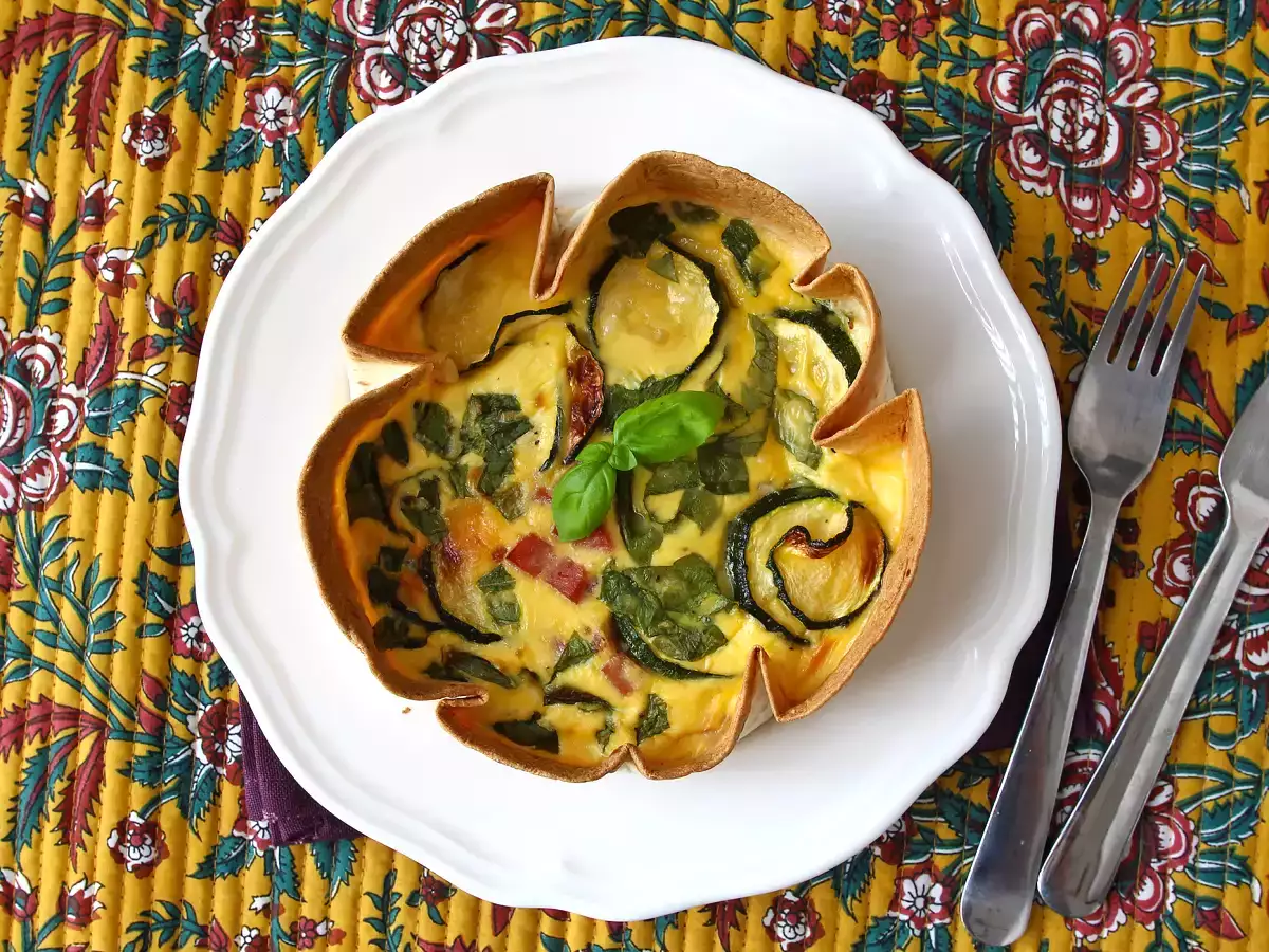 Leivonnaiseton quiche tortillalla? Se on mahdollista! Kevyt resepti, joka sopii täydellisesti kesään! - kuva 5