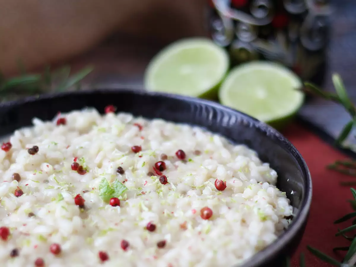 Limetti- ja rosépippuririsotto – tyylikäs kasvisruoka erityisiin illallisiin - kuva 2