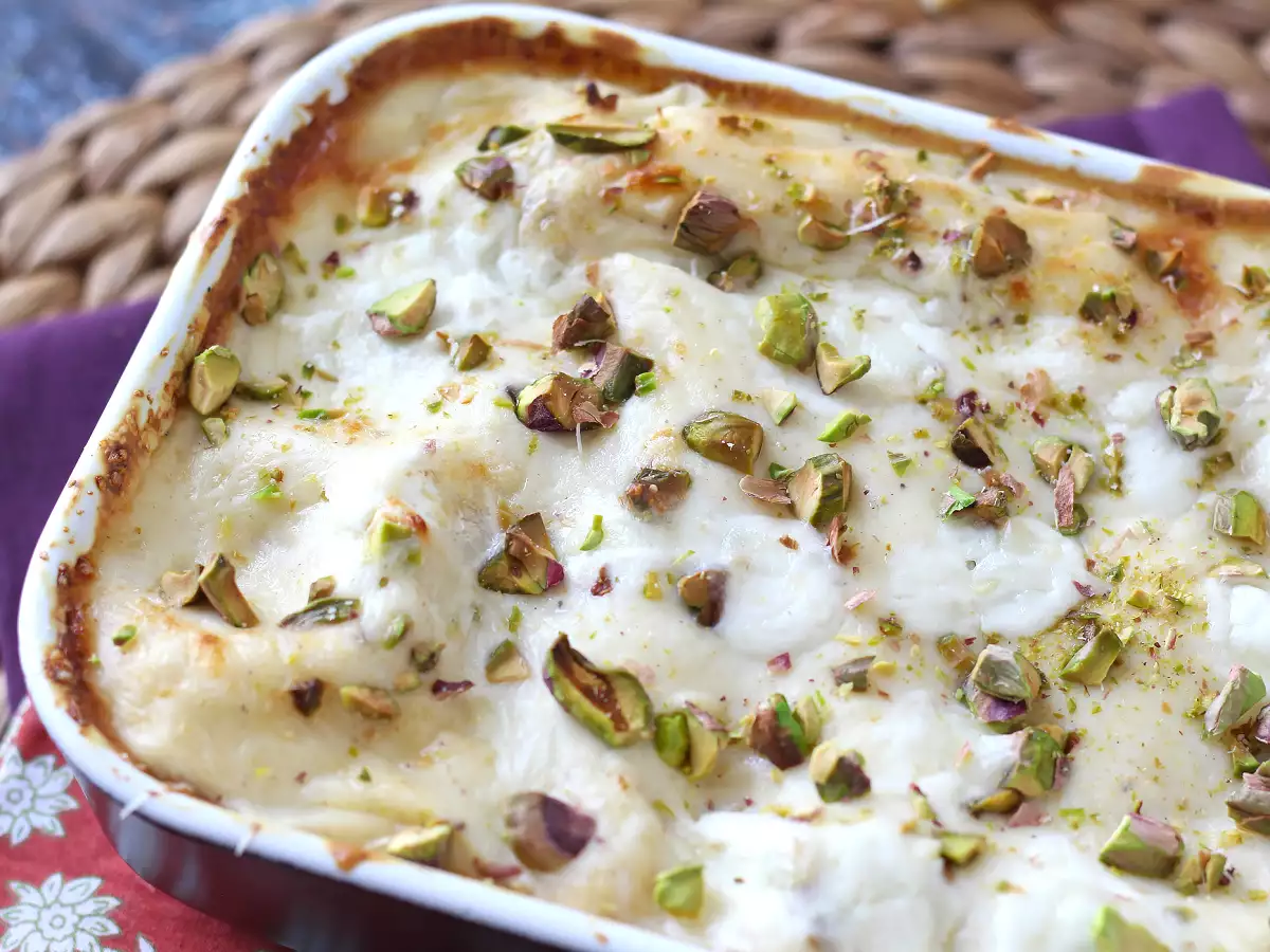 Lohilasagne burratan ja kermaisten, rapeiden pistaasipähkinöiden kera - kuva 2