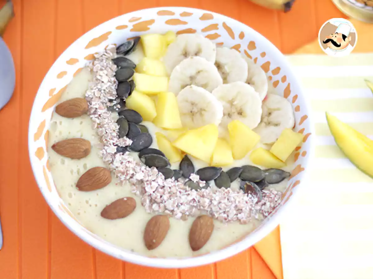 Mango- ja banaanismoothiebowl - kuva 2