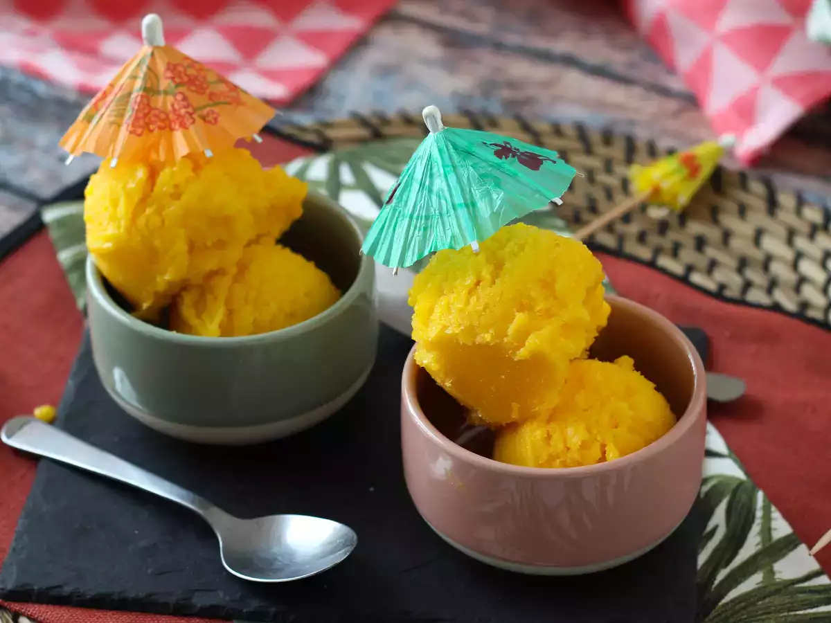 Mango-limettisorbetti vain kolmesta ainesosasta – valmista nautittavaksi 5 minuutissa! - kuva 7