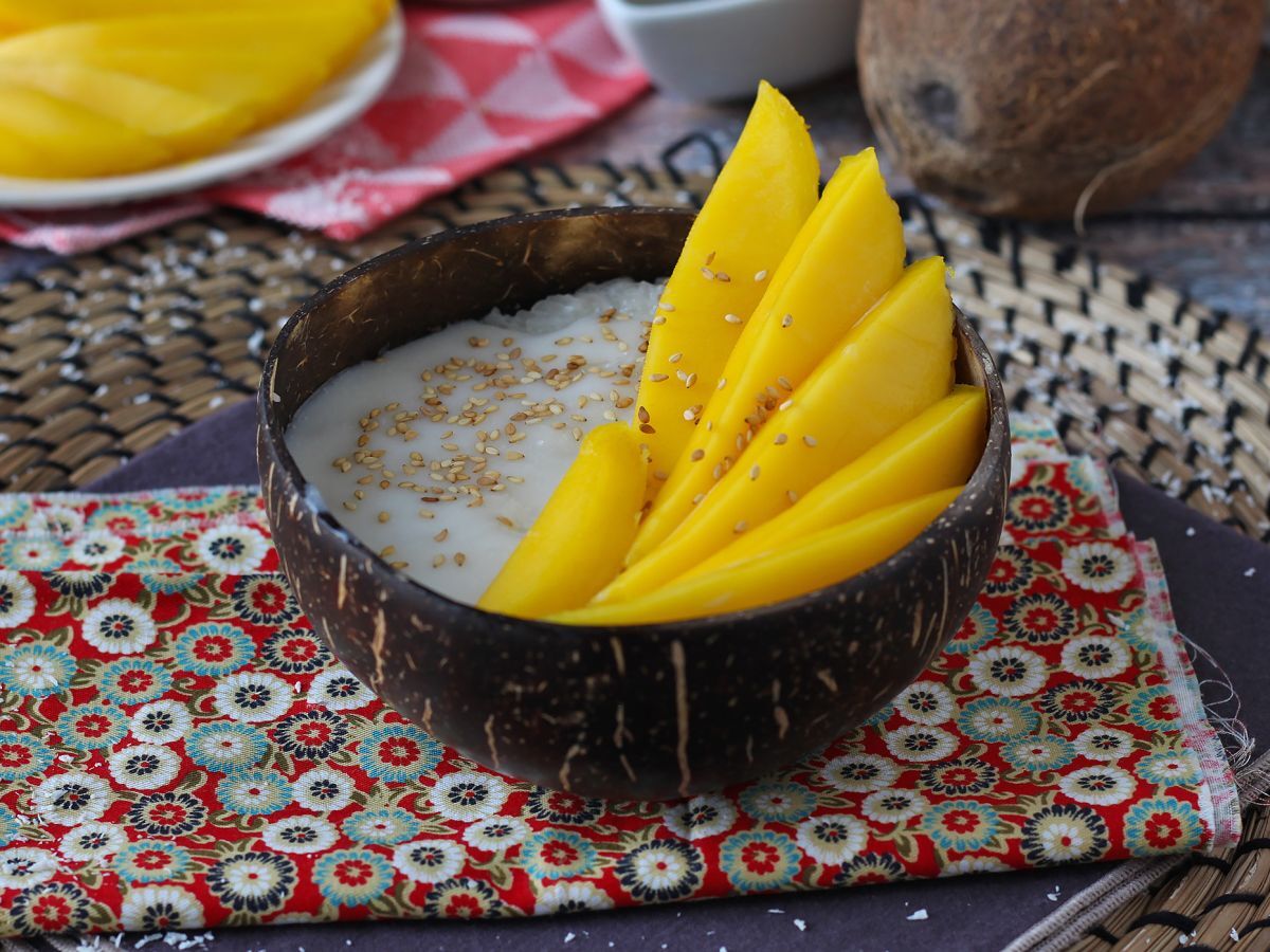 Mango tahmea riisi, super lohdullinen thaimaalainen jälkiruoka - kuva 4